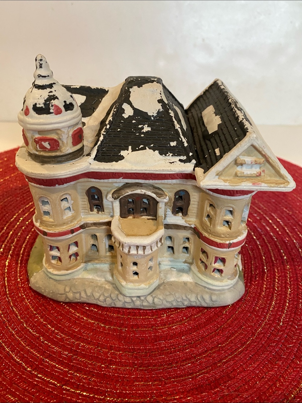 Vintage 1994 Mann Mini Christmas Mansion